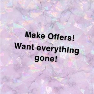 Make offers if you are interested in an item!